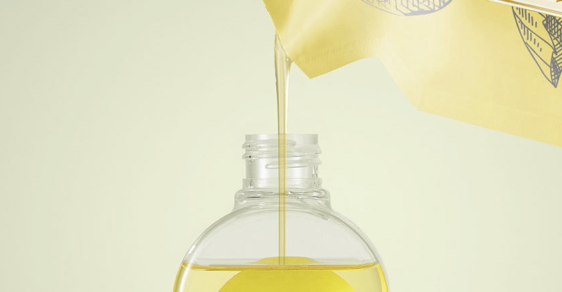 Image shows a beauty product being refilled